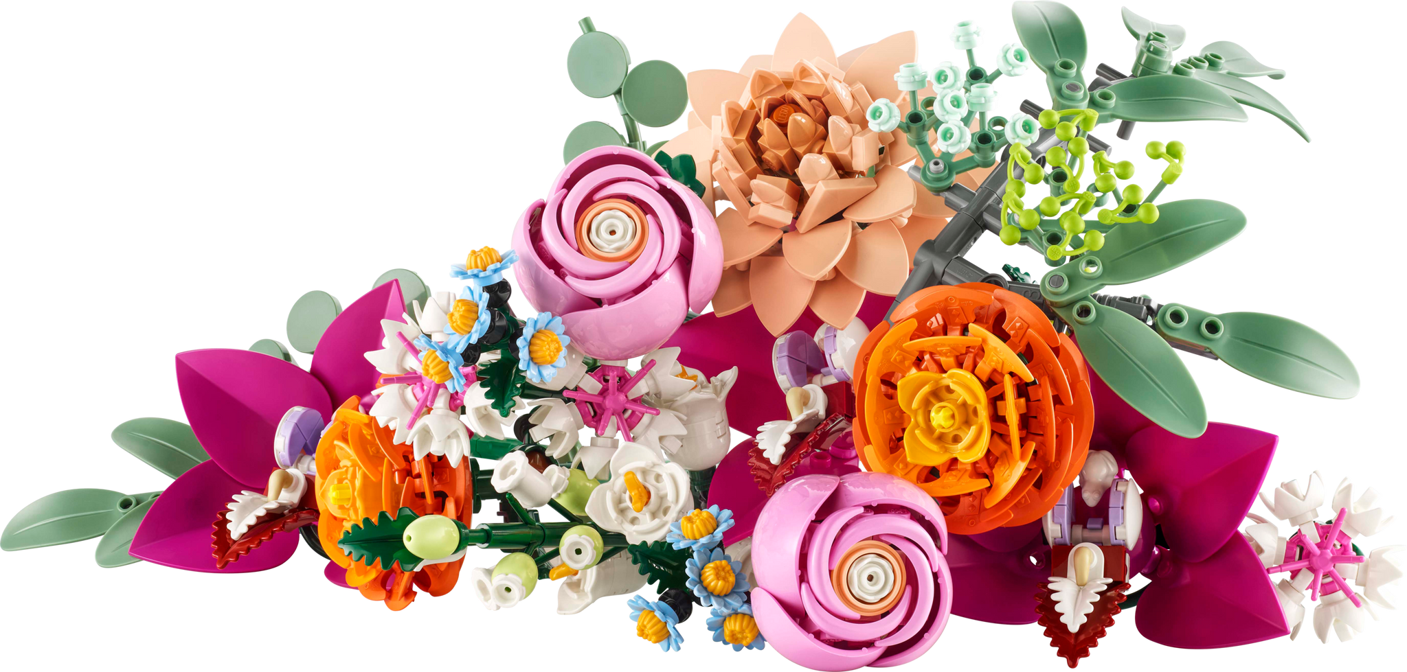 オーダー品 ハンドメイド LEGO Botanicals Pretty Pink Flower Bouquet Floral Decor 10342