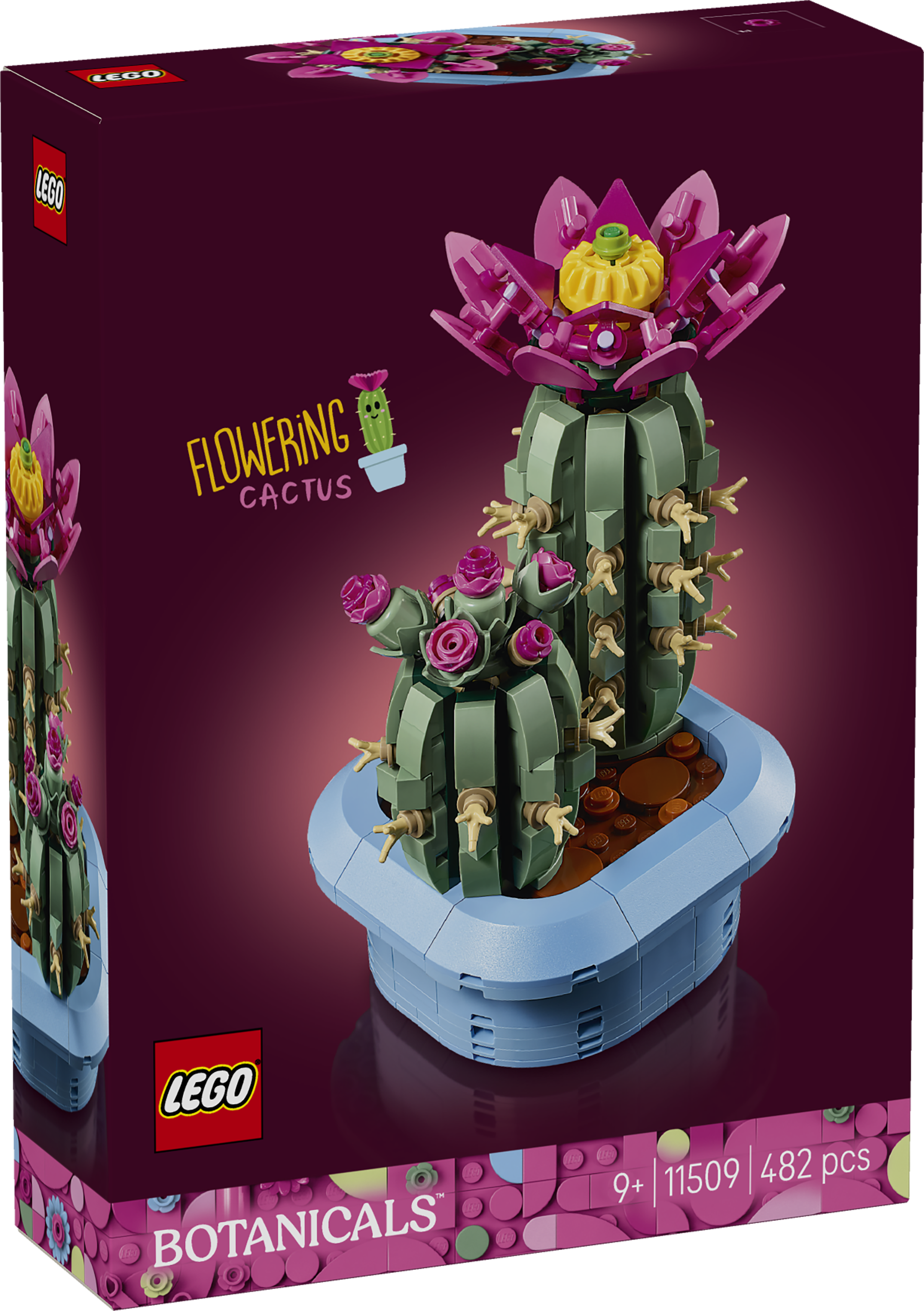 succulent plants lego LEGO® Botanicals Flowering Cactus Plants Decor 11509 – lego certified store