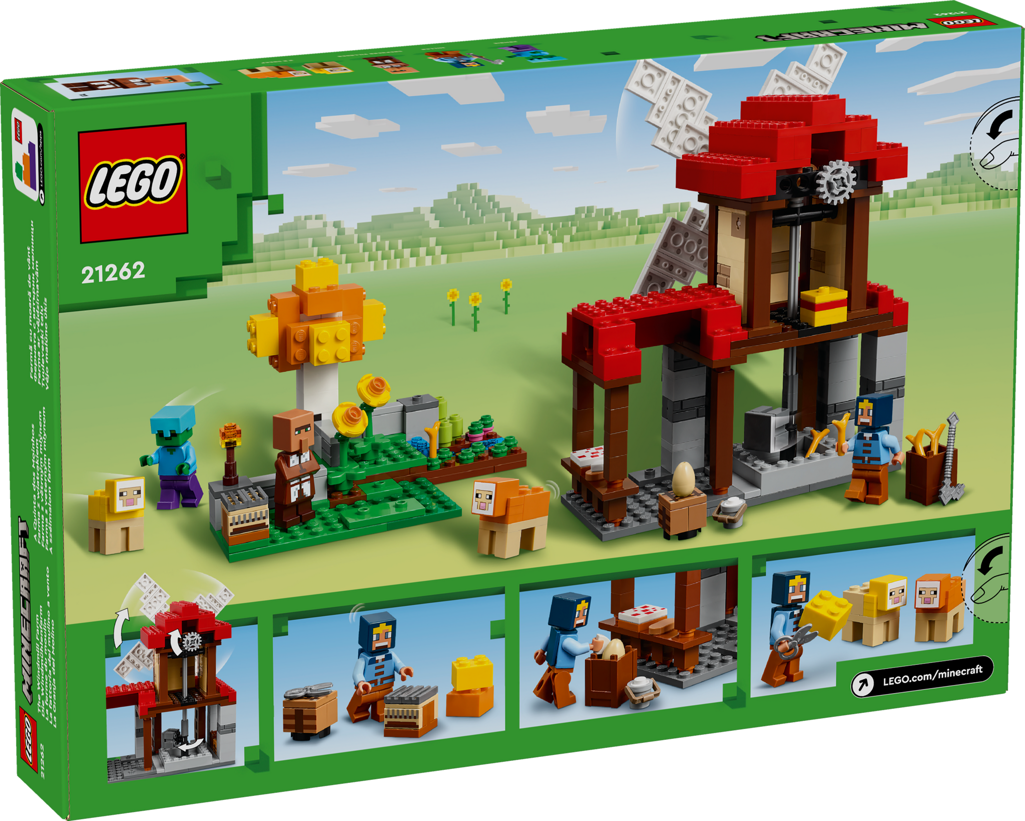 LEGO Minecraft The Windmill Farm Video Game 21262 Building Set