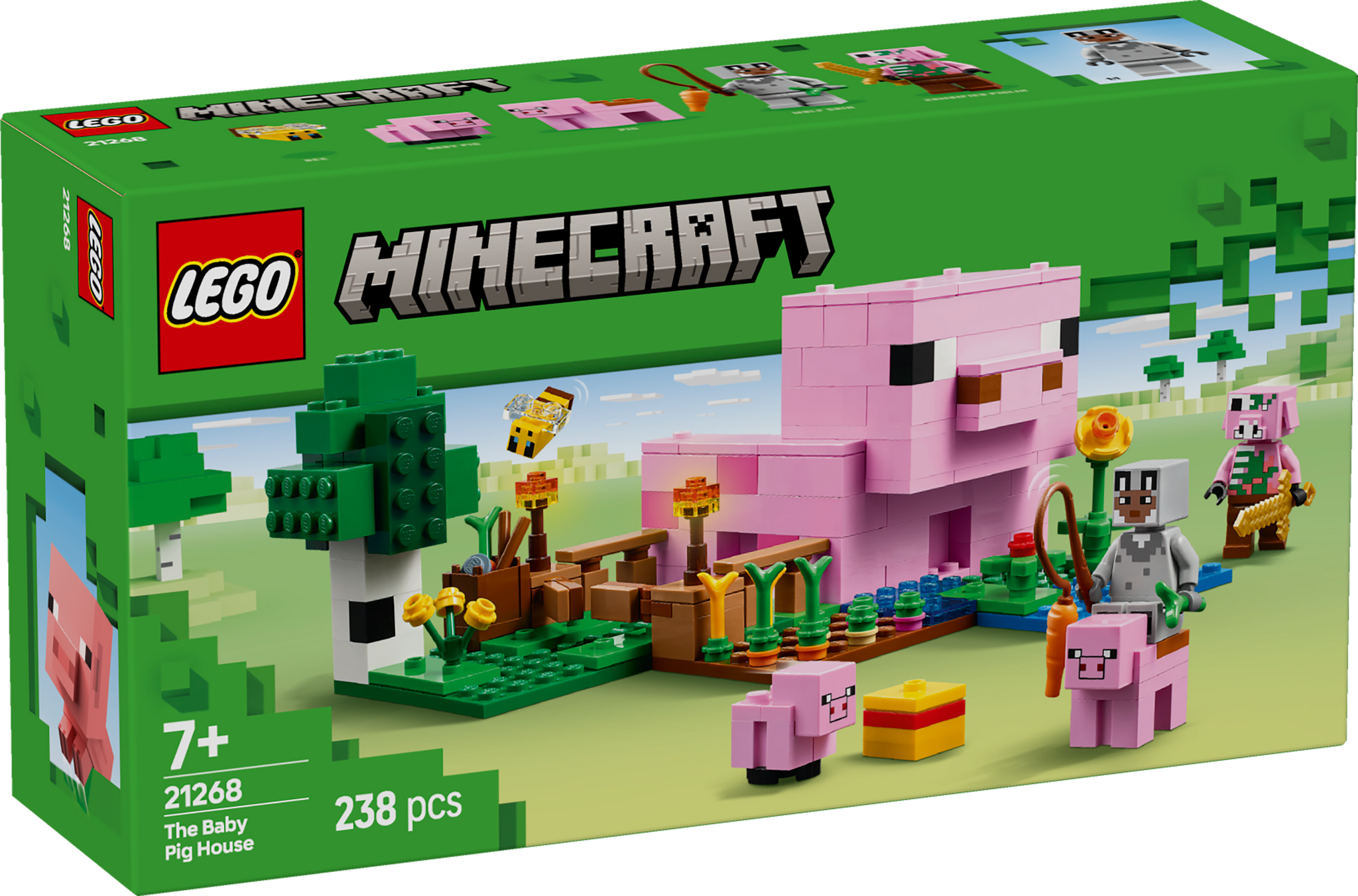 RURU☆ LEGO Minecraft The Baby Pig House Gamer 21268 Building Set – lego