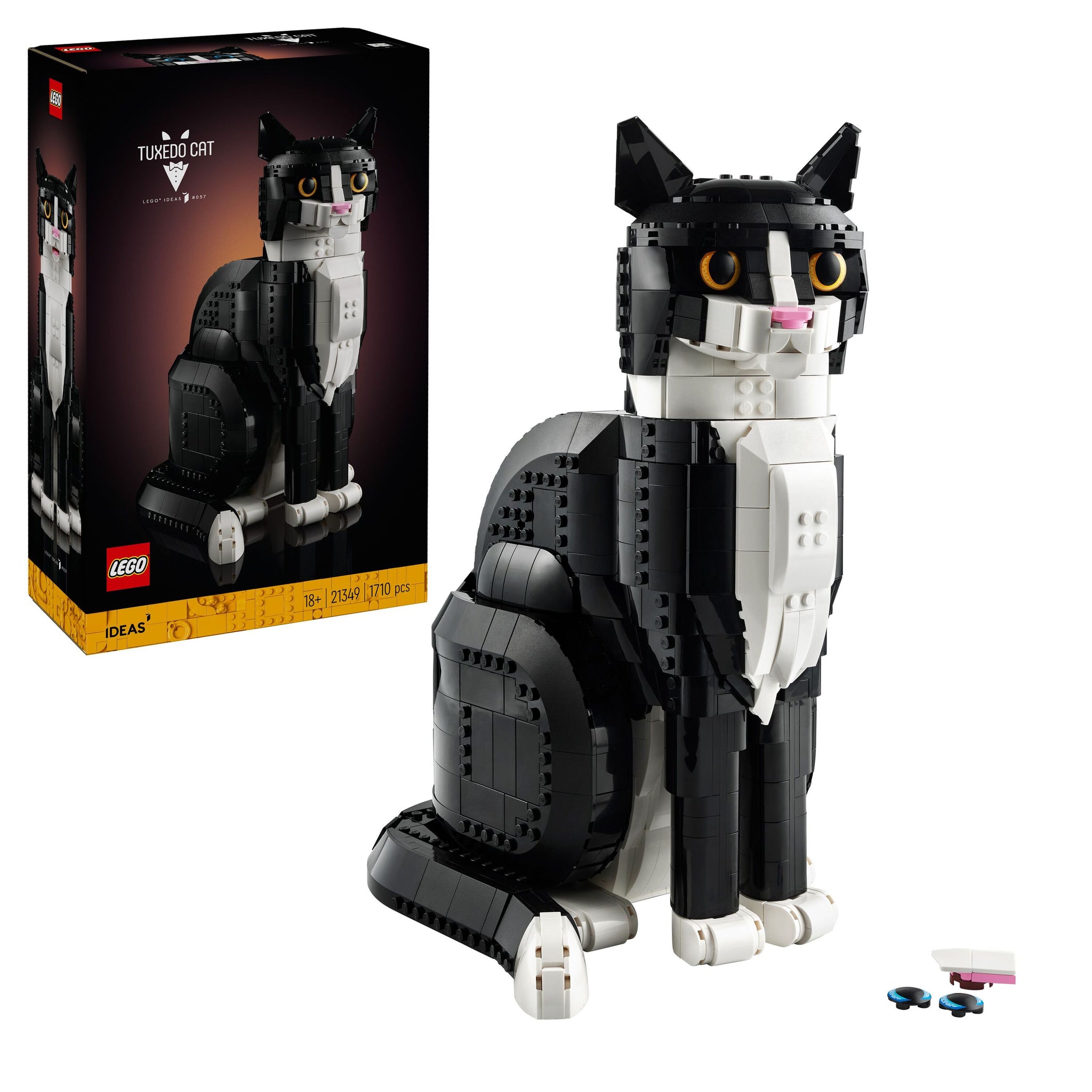 LEGO Ideas Tuxedo Cat For Animal Lovers 21349 Building Set – lego