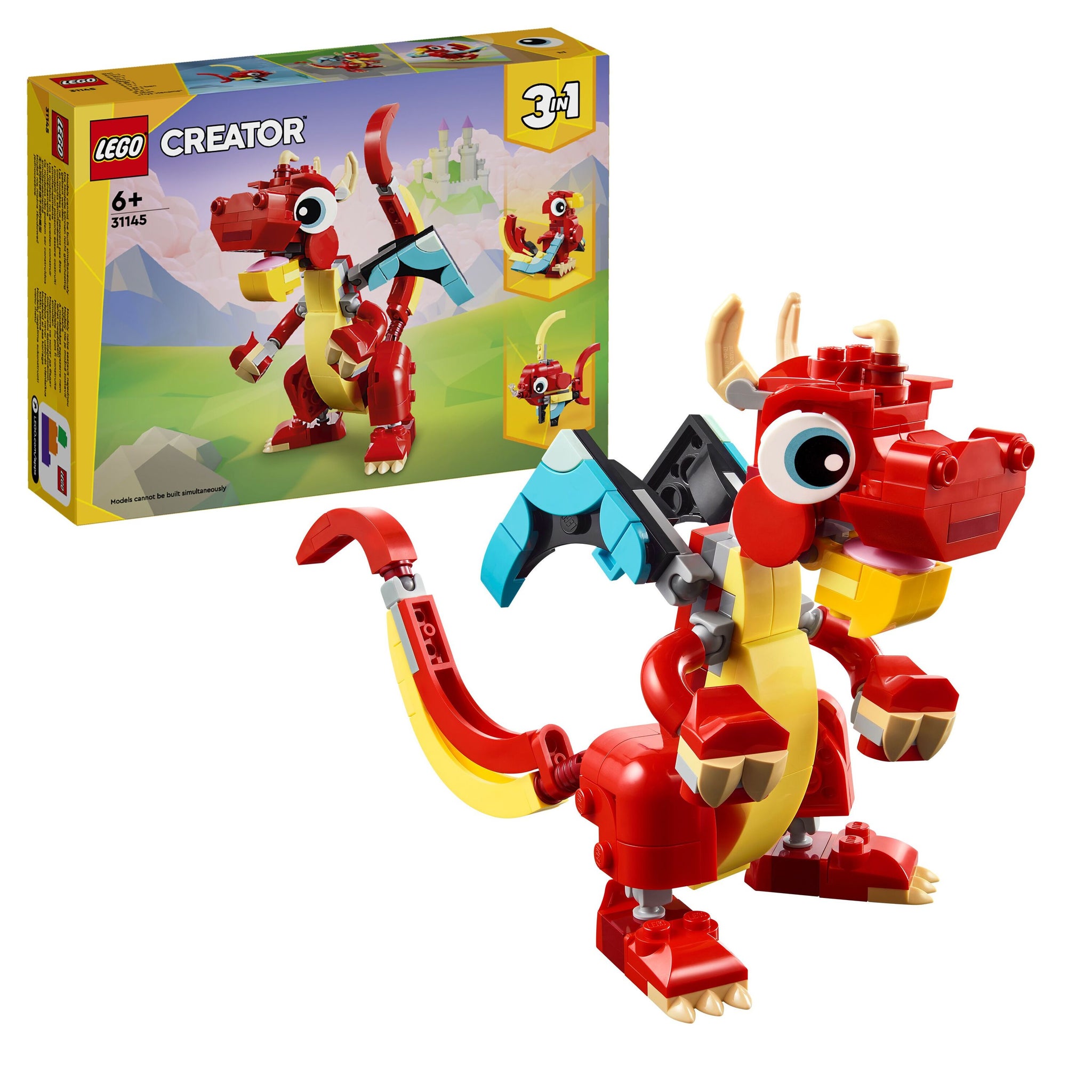 LEGO Creator Red Dragon 3in1 Animal 31145 Building Set – lego