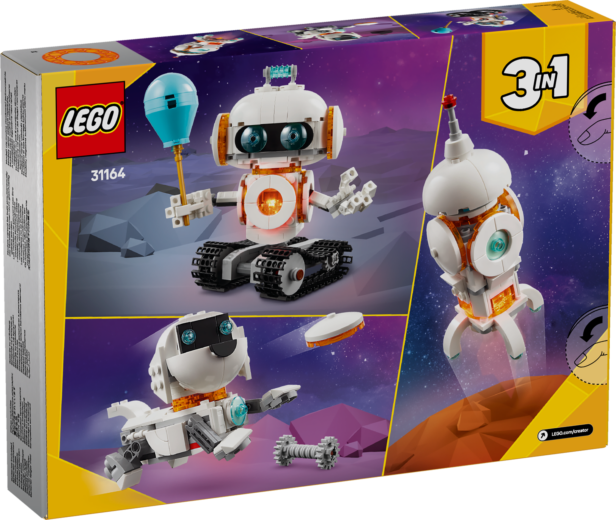 LEGO Creator 3in1 Space Robot 31164 Building Set – lego certified