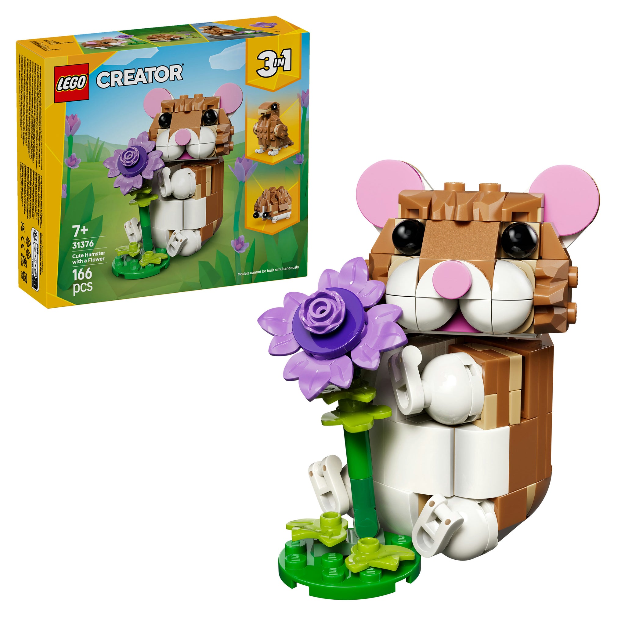 LEGO® Creator 3 in 1 Cute Hamster with a Flower Toy 31376 – lego