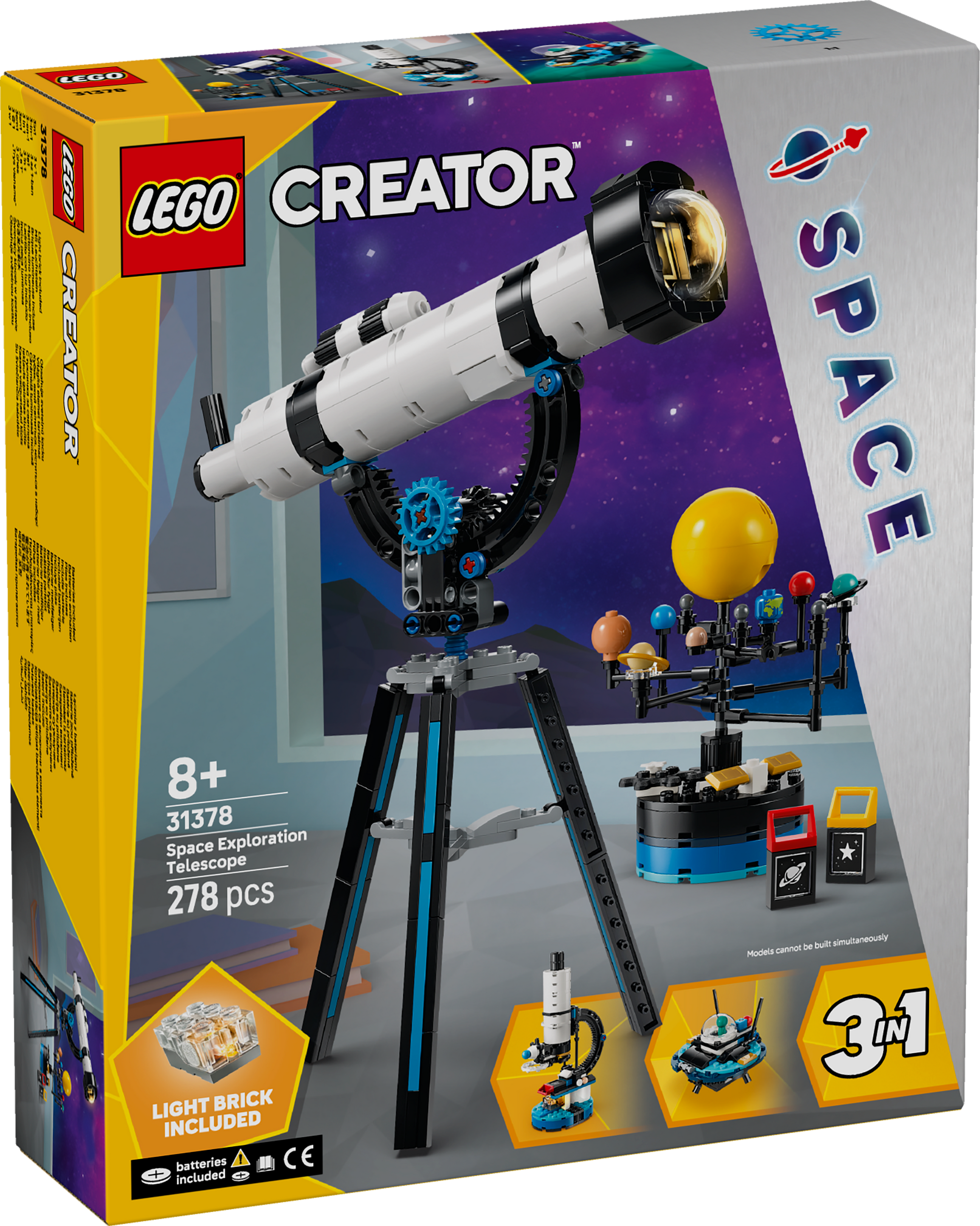 LEGO Creator 3 In 1 Space Exploration Telescope Toy 31378 – lego