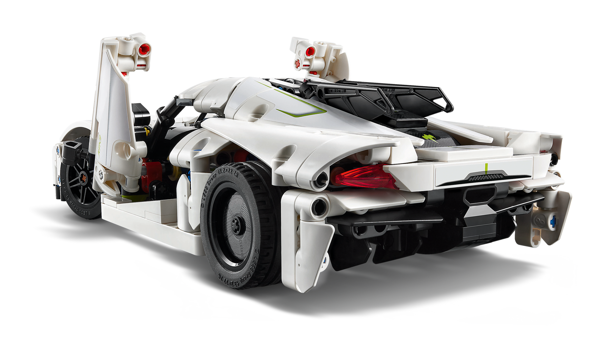 ユニセル120カプセル LEGO Technic Koenigsegg Jesko Absolut White Hypercar 42184 Model