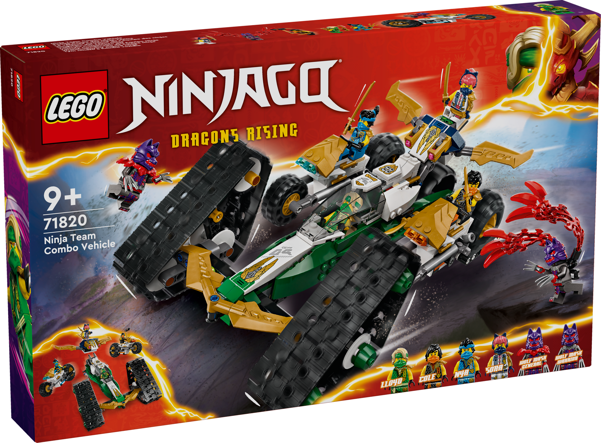 LEGO Ninjago Ninja Team Combo Vehicle 4 In 1 71820 Building Set