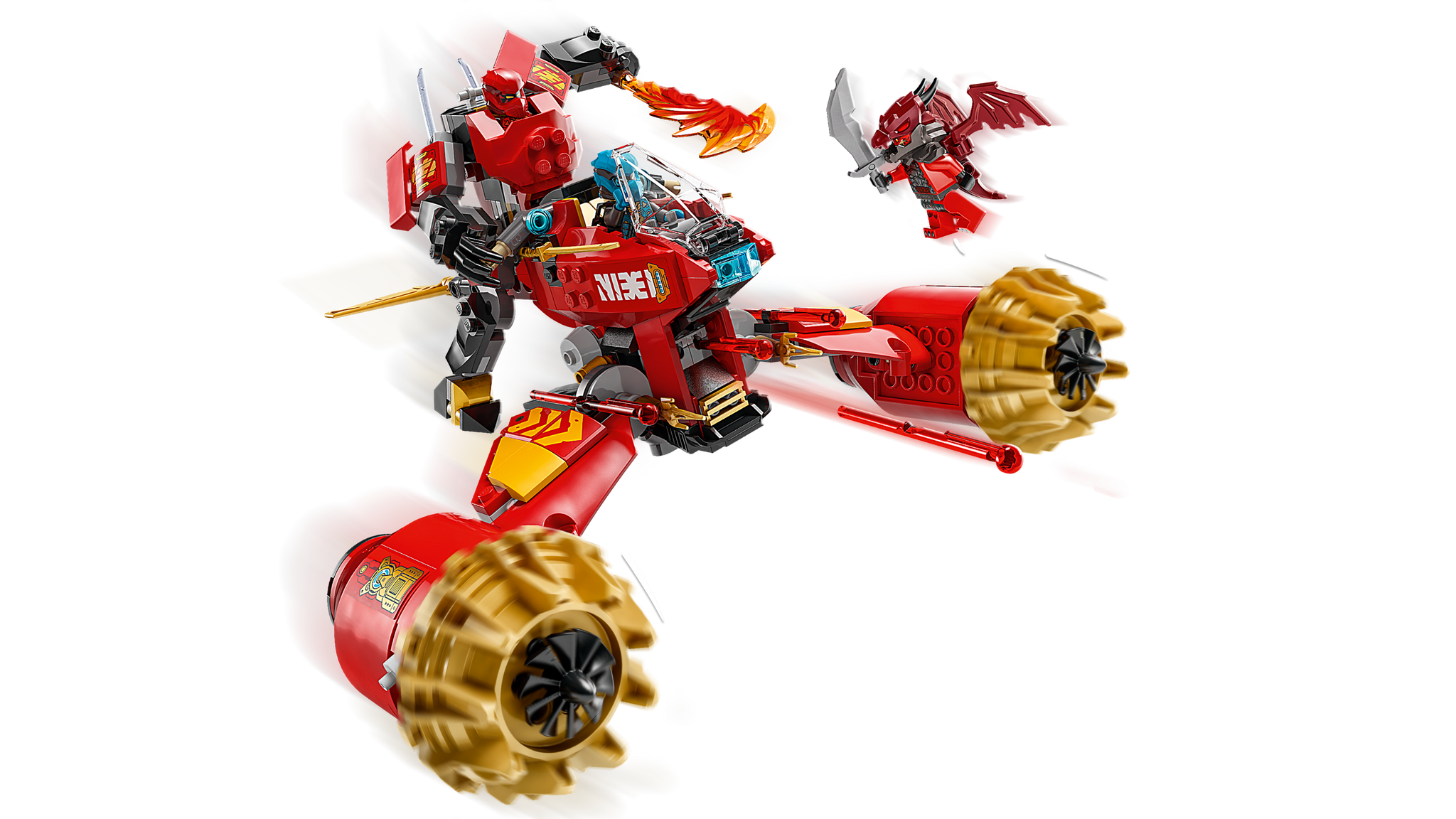 ANOTHER KNIGHT 新規トレーニング3種4コン LEGO Ninjago Kai S Mech Storm Rider Combo Ninja 71830 Building Set