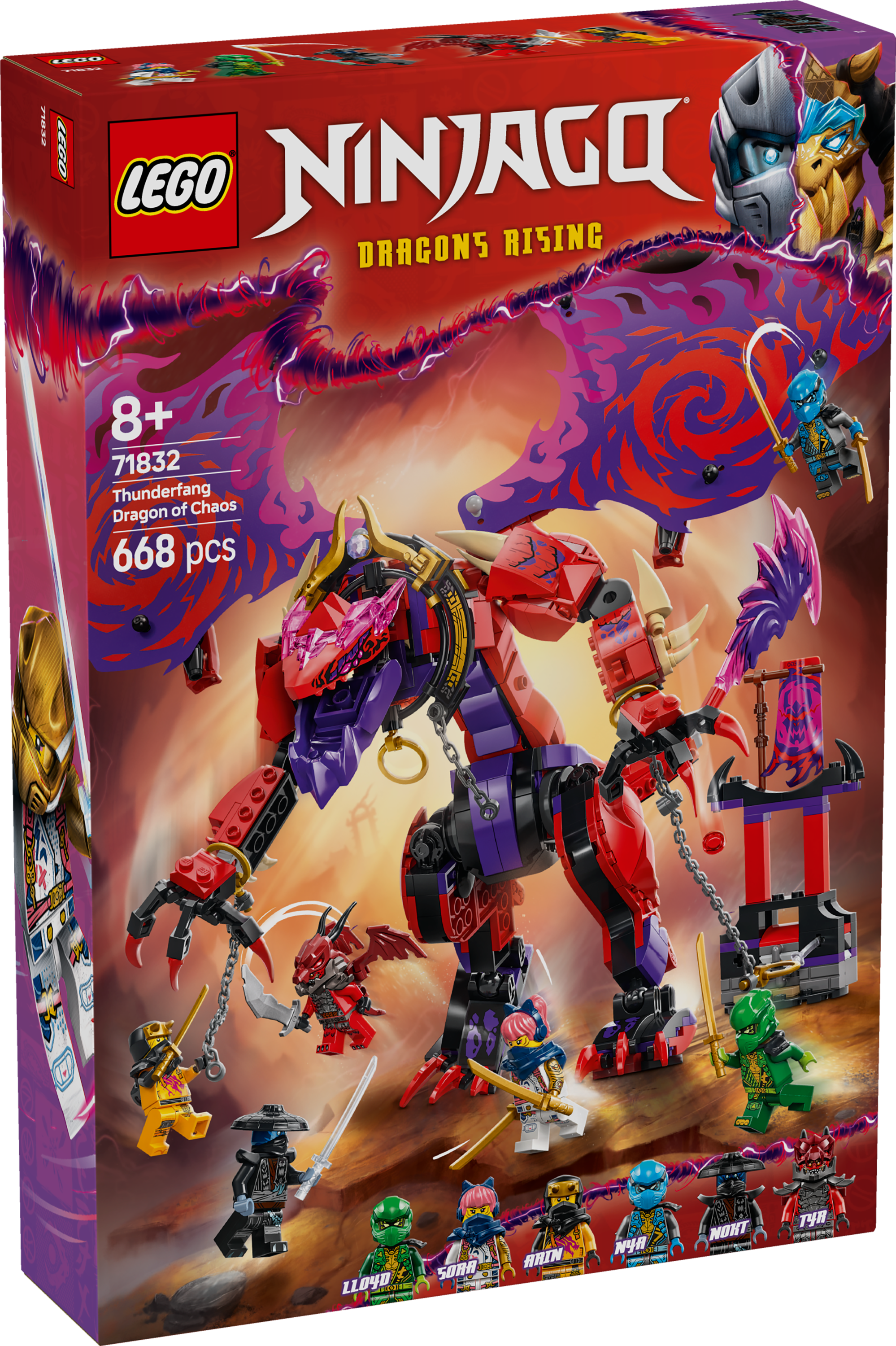 LEGO Ninjago Thunderfang Dragon Of Chaos Ninja 71832 Building Set LEGO Ninjago Thunderfang Dragon Of Chaos Ninja 71832 Building Set