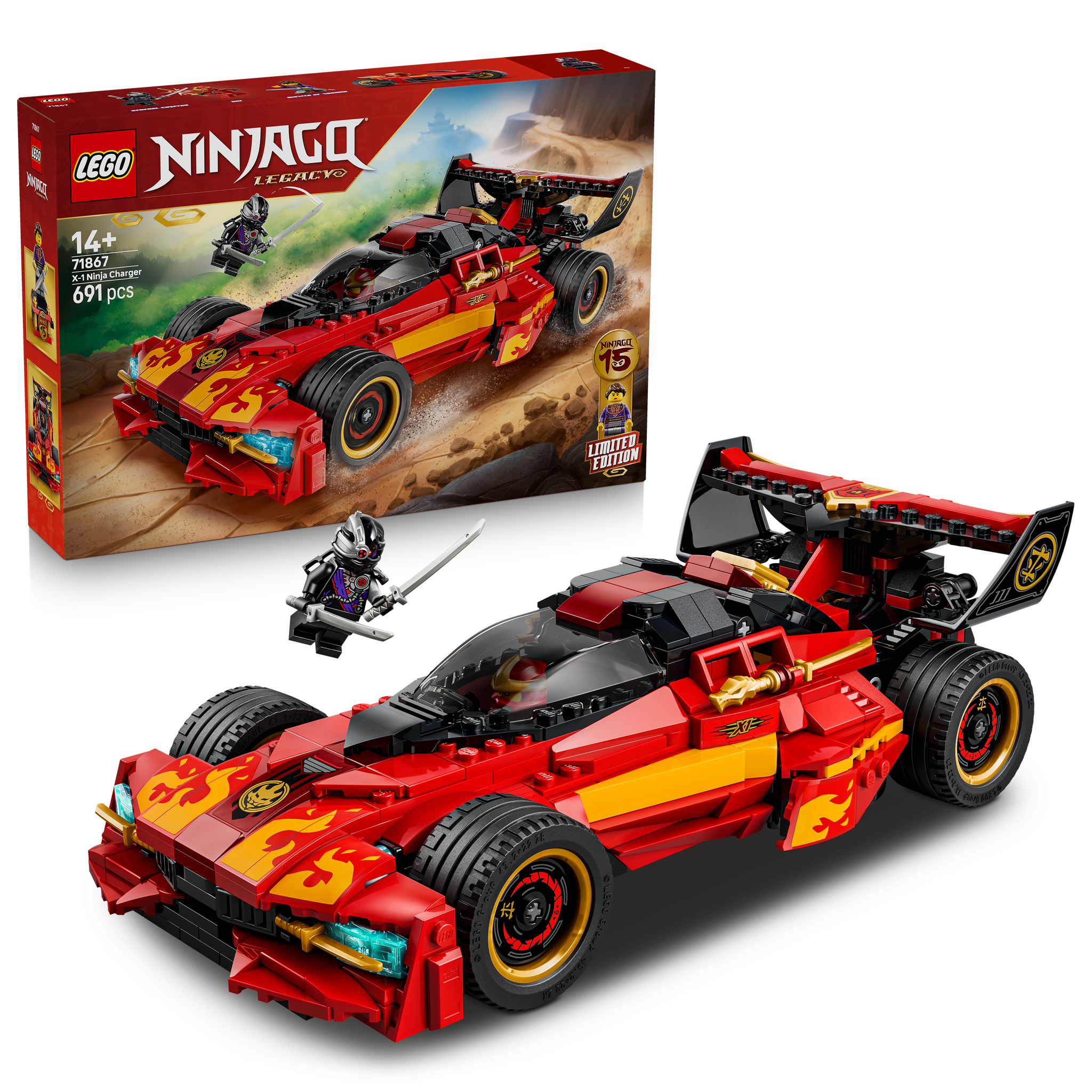 LEGO® NINJAGO® X-1 Ninja Charger 15th Anniversary Toy 71867 – lego