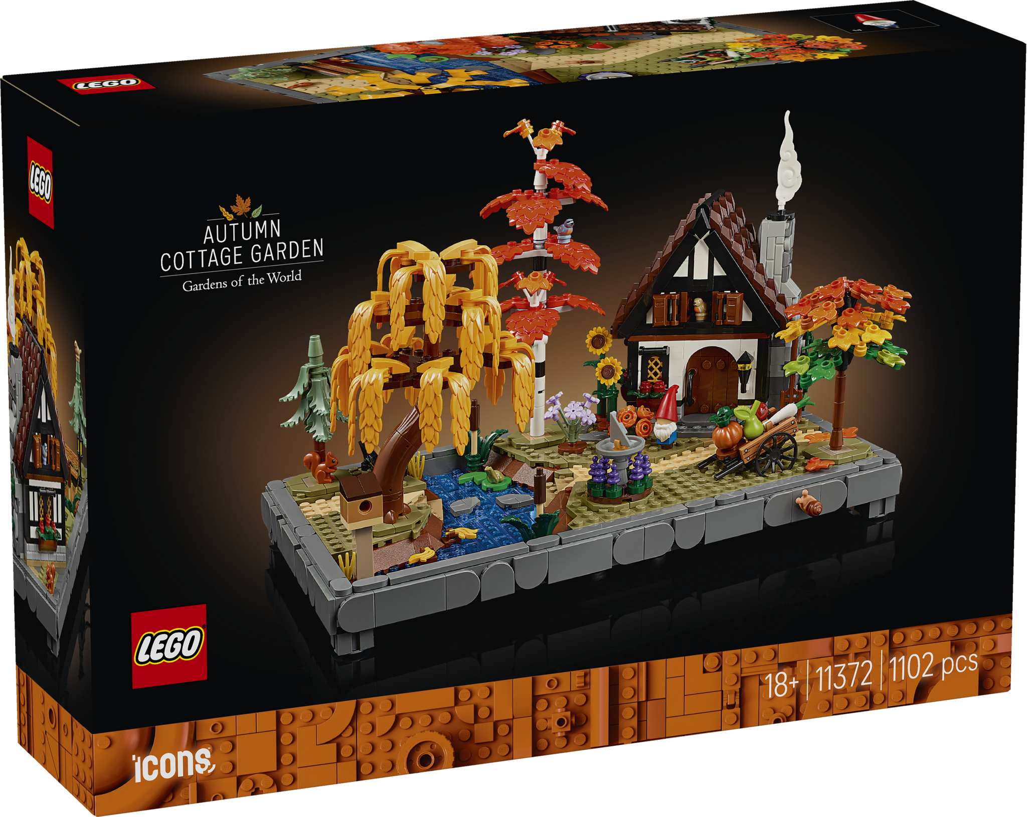 LEGO® Icons Autumn Cottage Garden Model Building Kit 11372 – lego